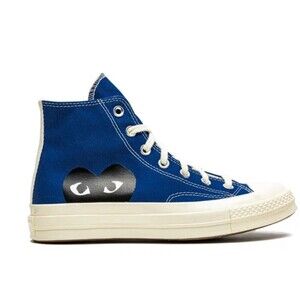 Converse Comme des Garçons PLAY x Chuck 70 High Blue Quartz 8 Mens 10 Wmen